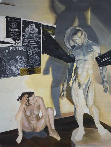 Print of Pop Art Nude Paintings by Florin-Valentin Ogrutan