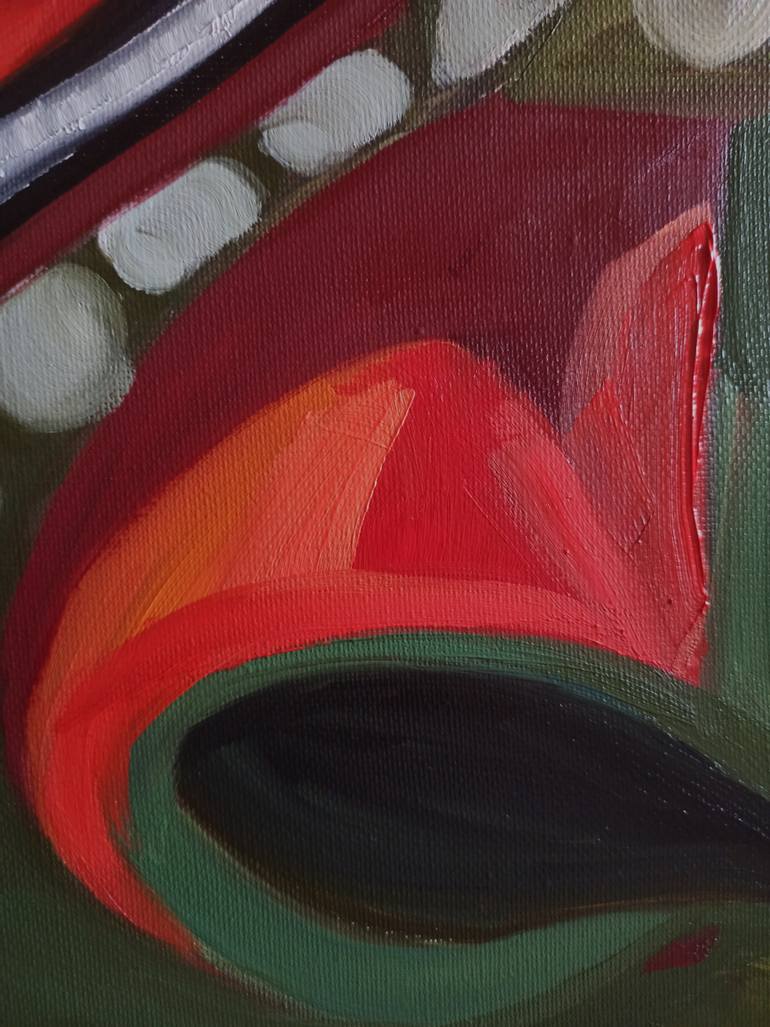 Original Conceptual People Painting by Alexandra Logunova