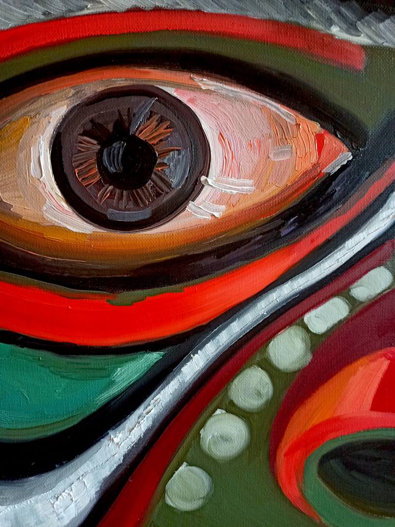 Original Conceptual People Painting by Alexandra Logunova