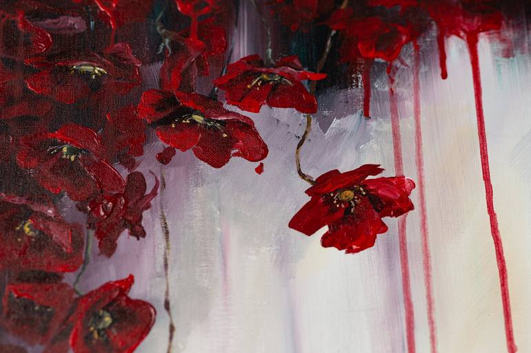 Original Floral Painting by Anna Gizo