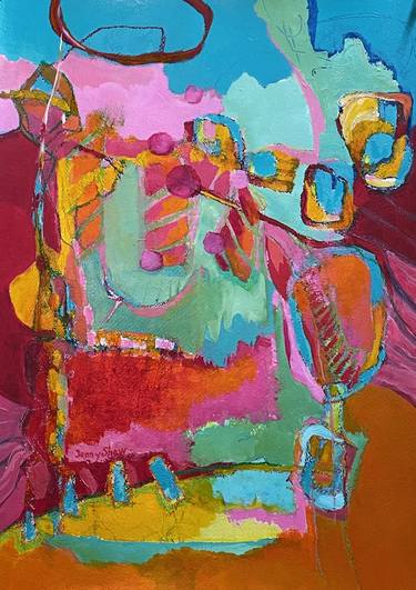 Original Abstract Expressionism Abstract Paintings by Jenny Shaw