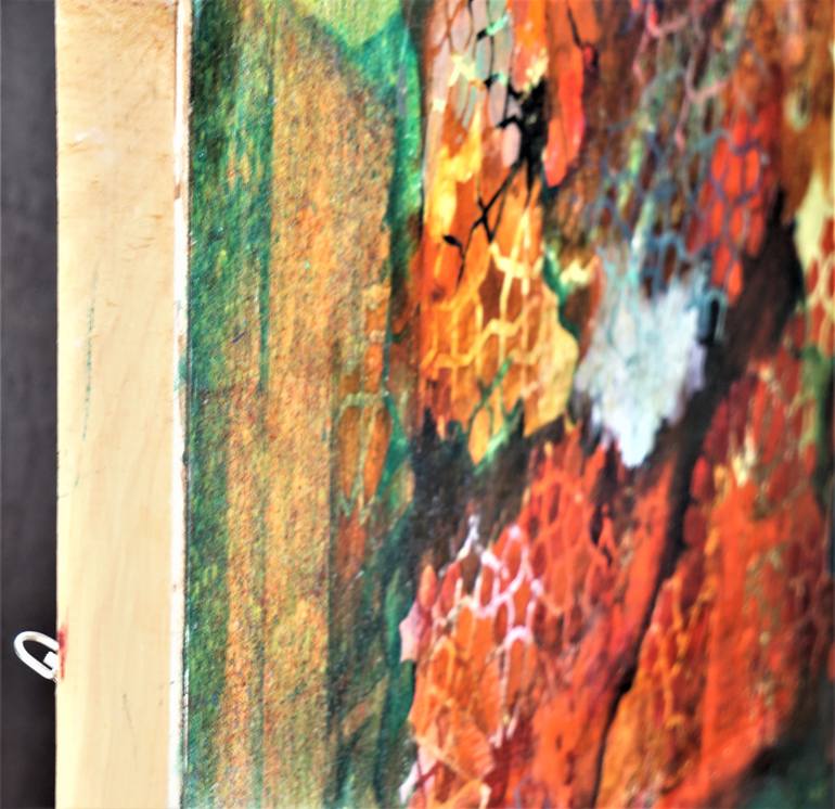 Original Abstract Expressionism Geometric Painting by Zia Haider