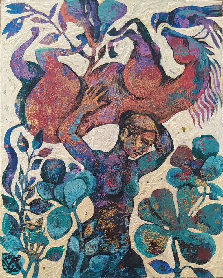 Print of Contemporary Love Paintings by Samira Darya