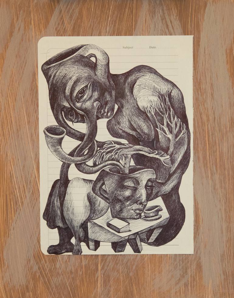 Print of Black & White Still Life Paintings by Samira Darya
