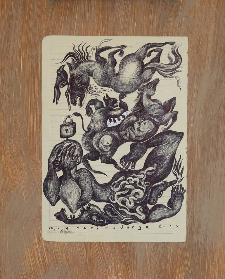 Print of Black & White Still Life Paintings by Samira Darya