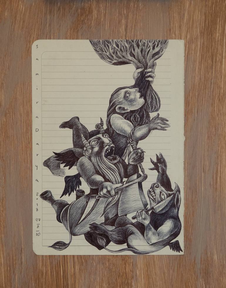 Print of Black & White Still Life Paintings by Samira Darya
