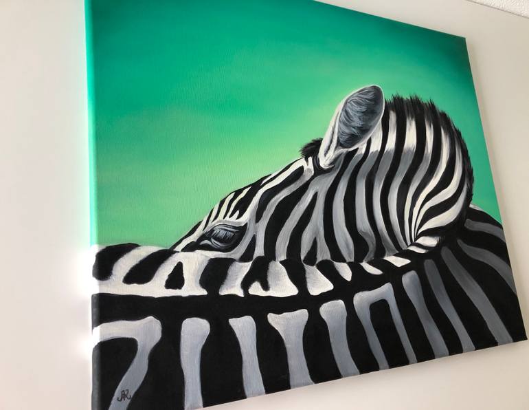 Original Figurative Animal Painting by Lu Kuznetsova