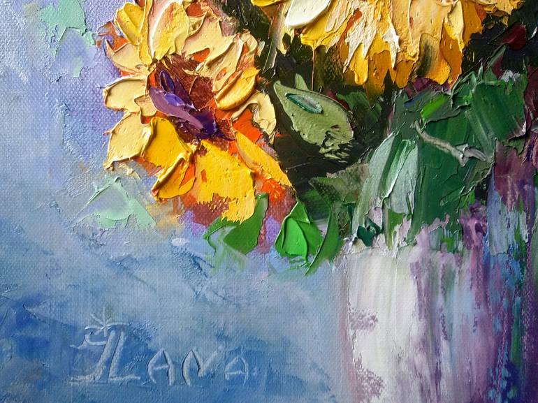 Original Modern Floral Painting by Sviatlana Ivanenko