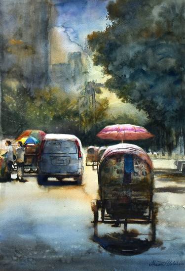 Print of Contemporary Cities Paintings by Ahsan Habib