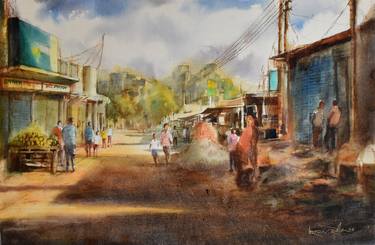 Original Fine Art Cities Paintings by Ahsan Habib