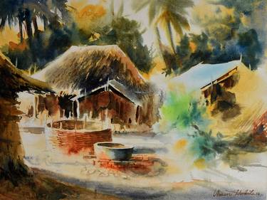Original Fine Art Rural life Paintings by Ahsan Habib