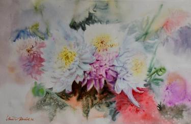 Original Fine Art Floral Paintings by Ahsan Habib