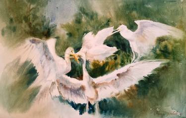 Poem of white egret 03 thumb
