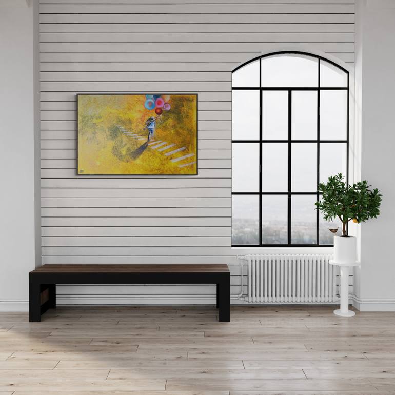 Original Conceptual People Painting by Maria Kireev