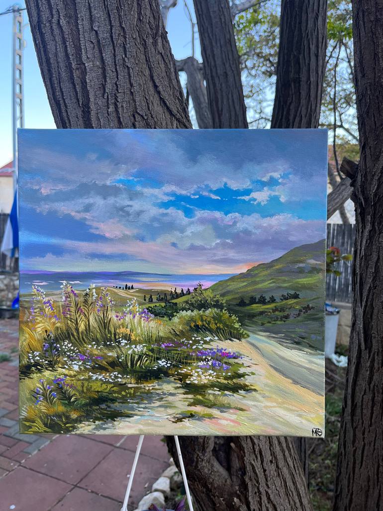 Original Impressionism Landscape Painting by Maria Kireev