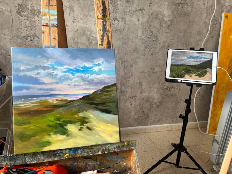 Original Impressionism Landscape Painting by Maria Kireev