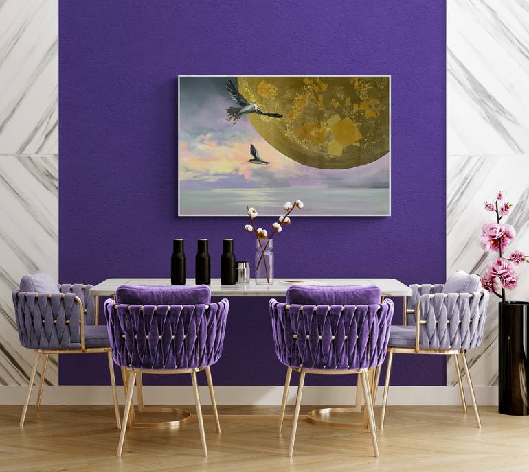 Original Expressionism Nature Painting by Maria Kireev