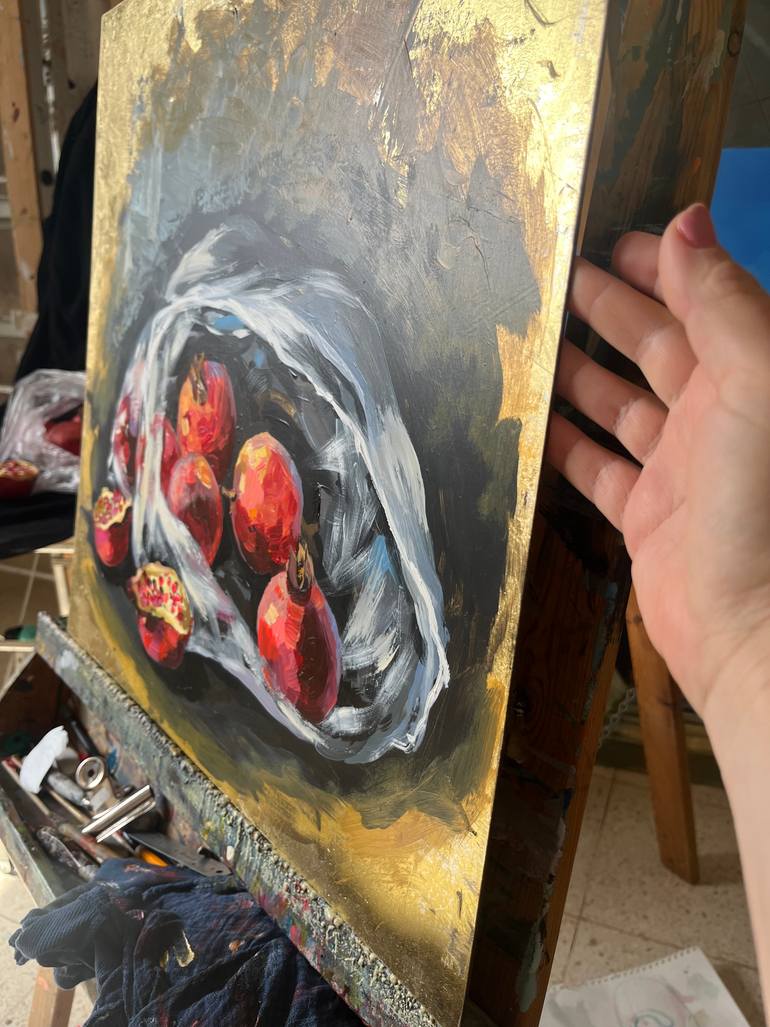 Original Expressionism Still Life Painting by Maria Kireev