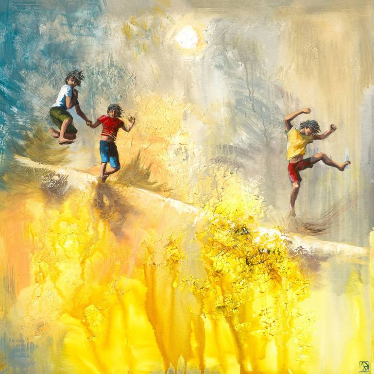 Print of Expressionism People Paintings by Maria Kireev