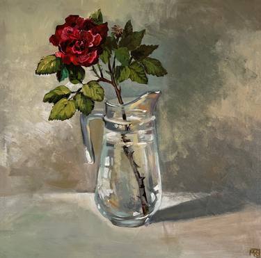 STILL LIFE WITH ROSE. thumb