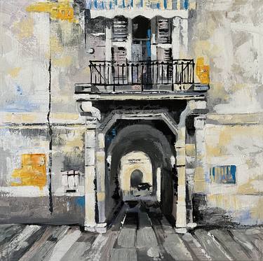 Original Architecture Painting by Maria Kireev