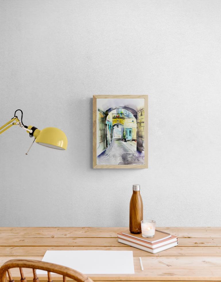 Original Realism Cities Painting by Maria Kireev