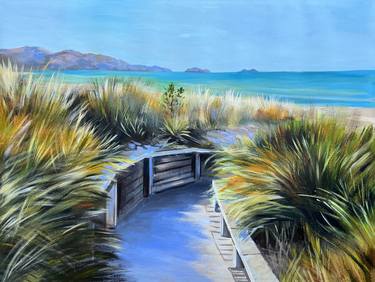 Original Realism Beach Paintings by Maria Kireev