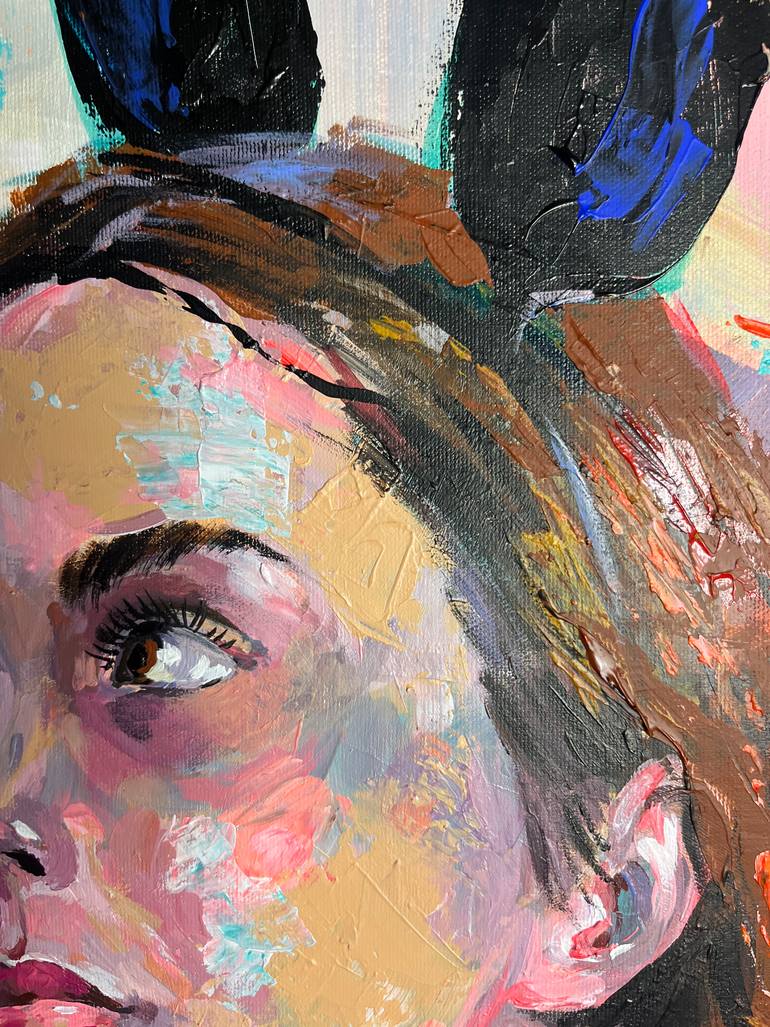 Original Expressionism People Painting by Maria Kireev