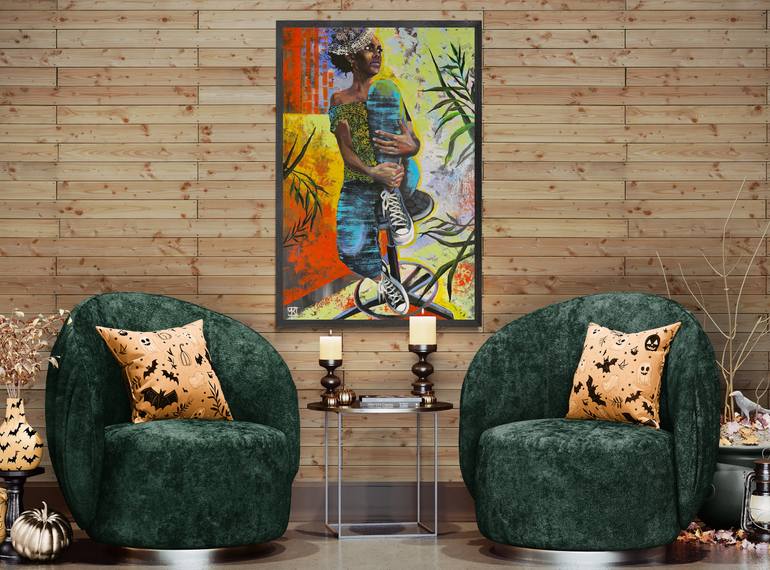 Original Figurative People Painting by Maria Kireev