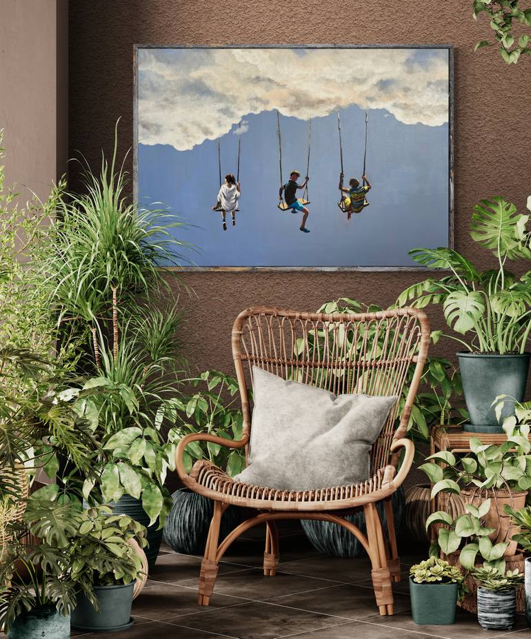 Original Conceptual Children Painting by Maria Kireev