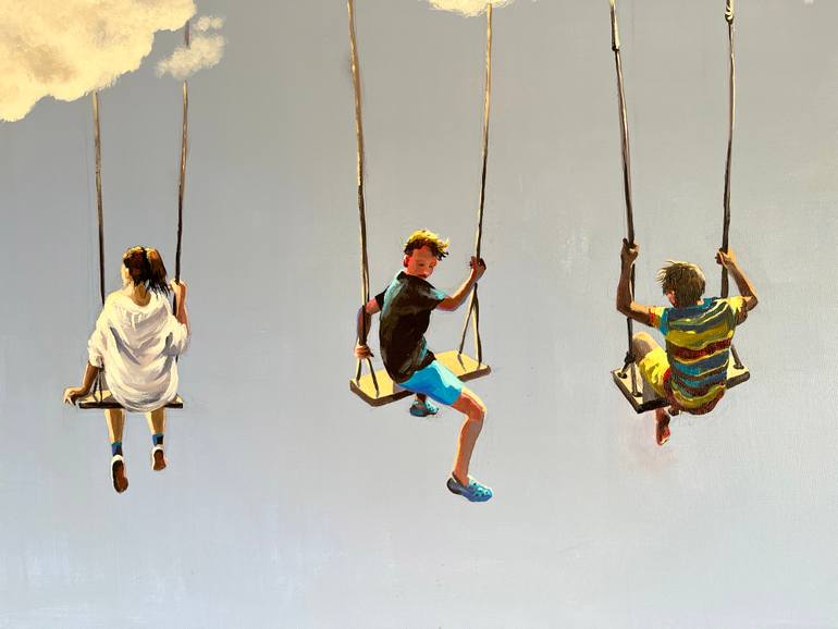 Original Conceptual Children Painting by Maria Kireev