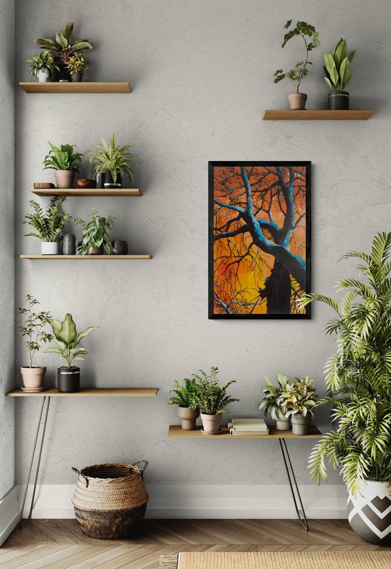Original Expressionism Landscape Painting by Maria Kireev