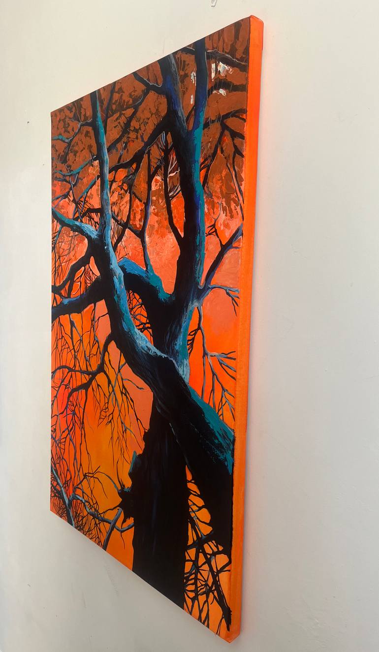 Original Expressionism Landscape Painting by Maria Kireev