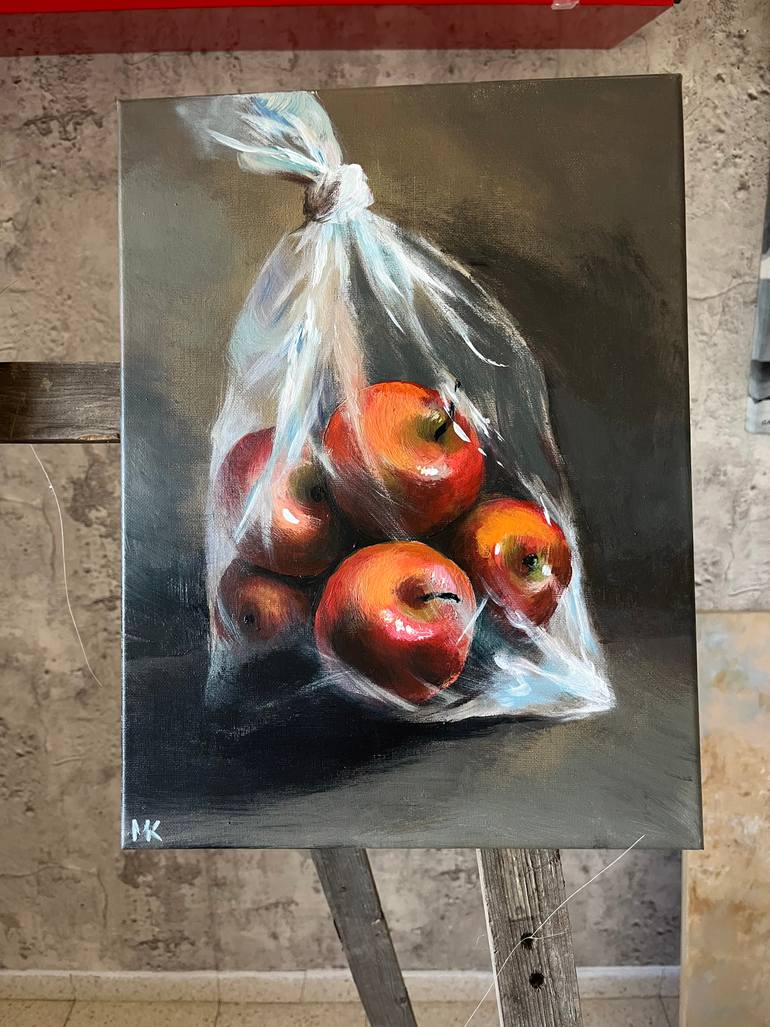 Original Impressionism Still Life Painting by Maria Kireev