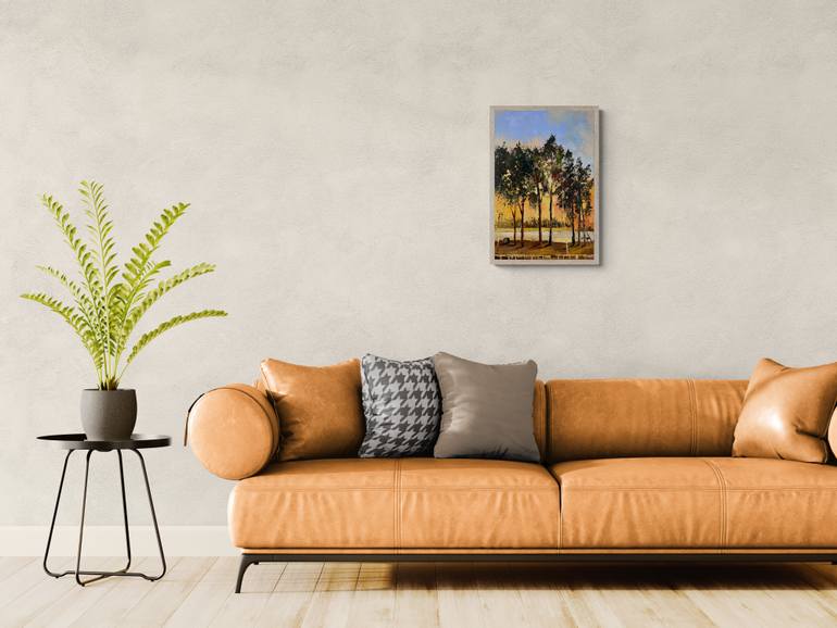 Original Expressionism Landscape Painting by Maria Kireev