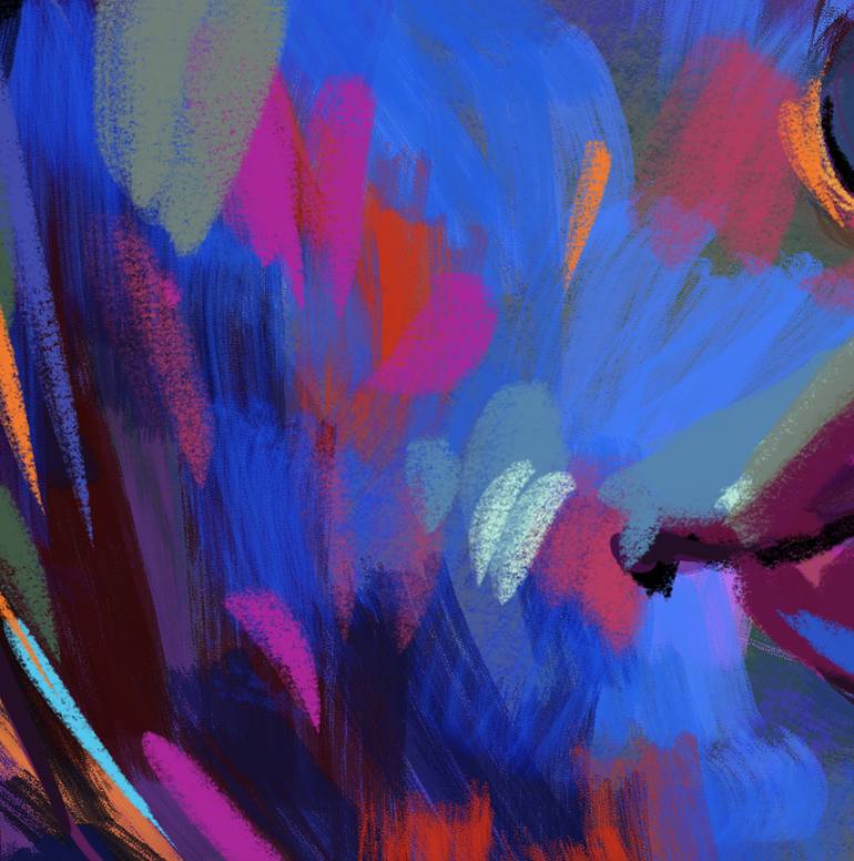 Original Expressionism People Mixed Media by Maria Kireev