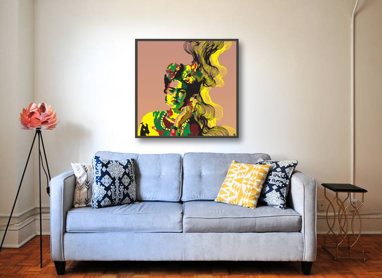 Original Abstract Expressionism Pop Culture/Celebrity Mixed Media by Maria Kireev