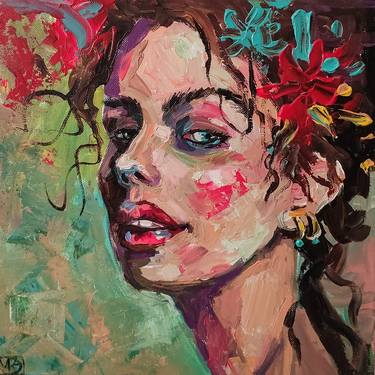 Print of Impressionism Portrait Paintings by Maria Kireev