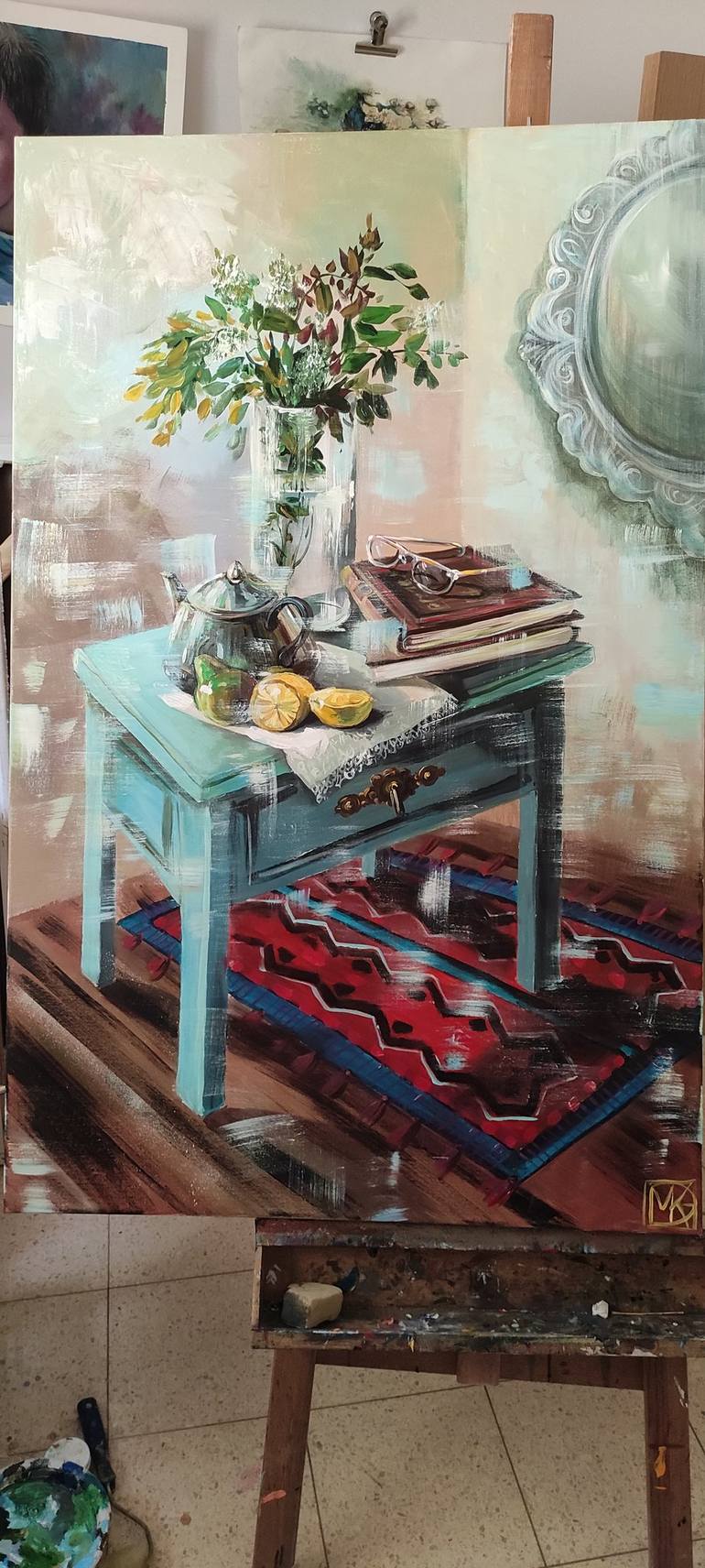 Original Impressionism Home Painting by Maria Kireev