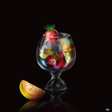 Print of Pop Art Food & Drink Mixed Media by Maria Kireev