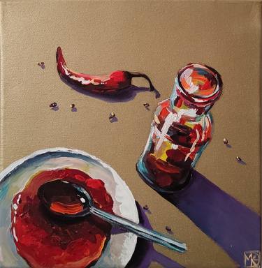 Print of Realism Kitchen Paintings by Maria Kireev