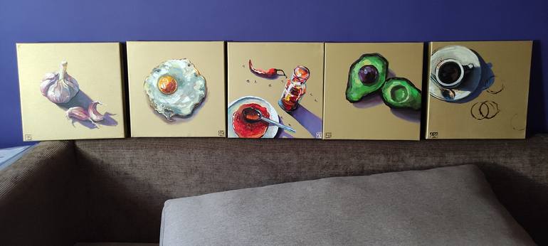 Original Food & Drink Painting by Maria Kireev