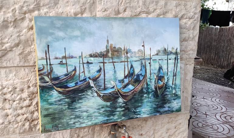 Original Impressionism Seascape Painting by Maria Kireev