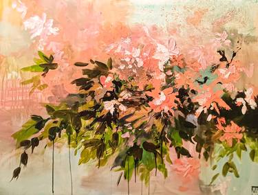 Original Abstract Expressionism Floral Paintings by Maria Kireev