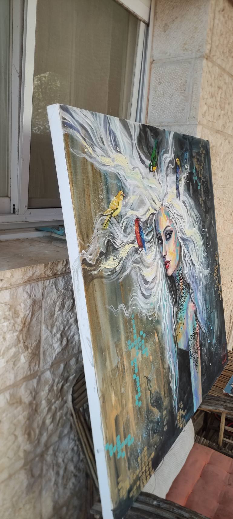 Original Expressionism Women Painting by Maria Kireev