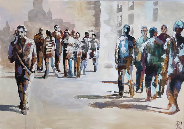Print of Expressionism People Paintings by Maria Kireev