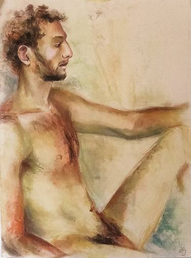 Original Figurative Body Drawings by Maria Kireev