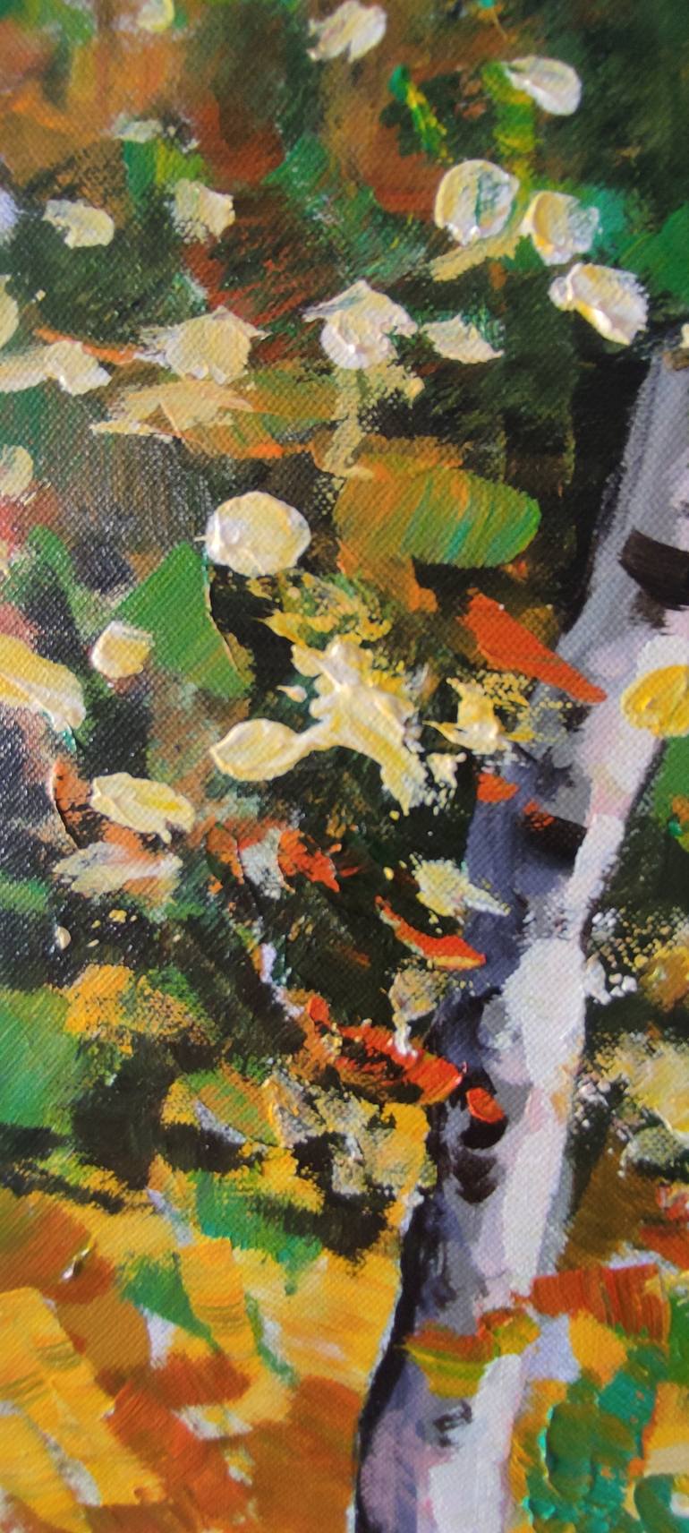 Original Expressionism Landscape Painting by Maria Kireev