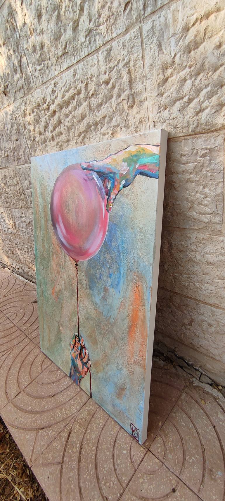 Original Conceptual People Painting by Maria Kireev