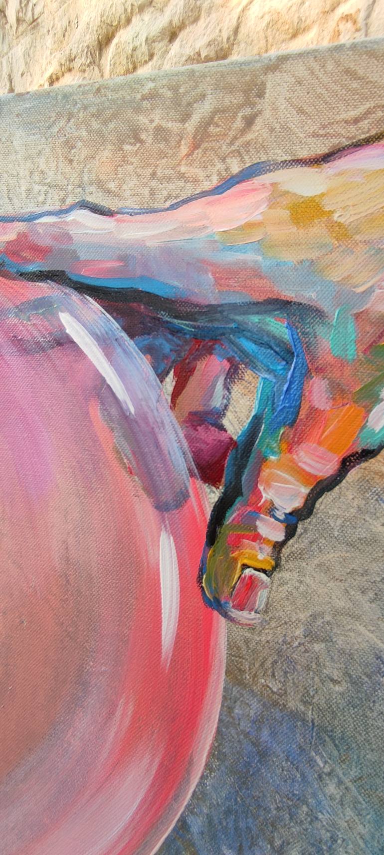 Original Conceptual People Painting by Maria Kireev